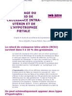 Depistage Du Retard de Croissance Intra-uterin