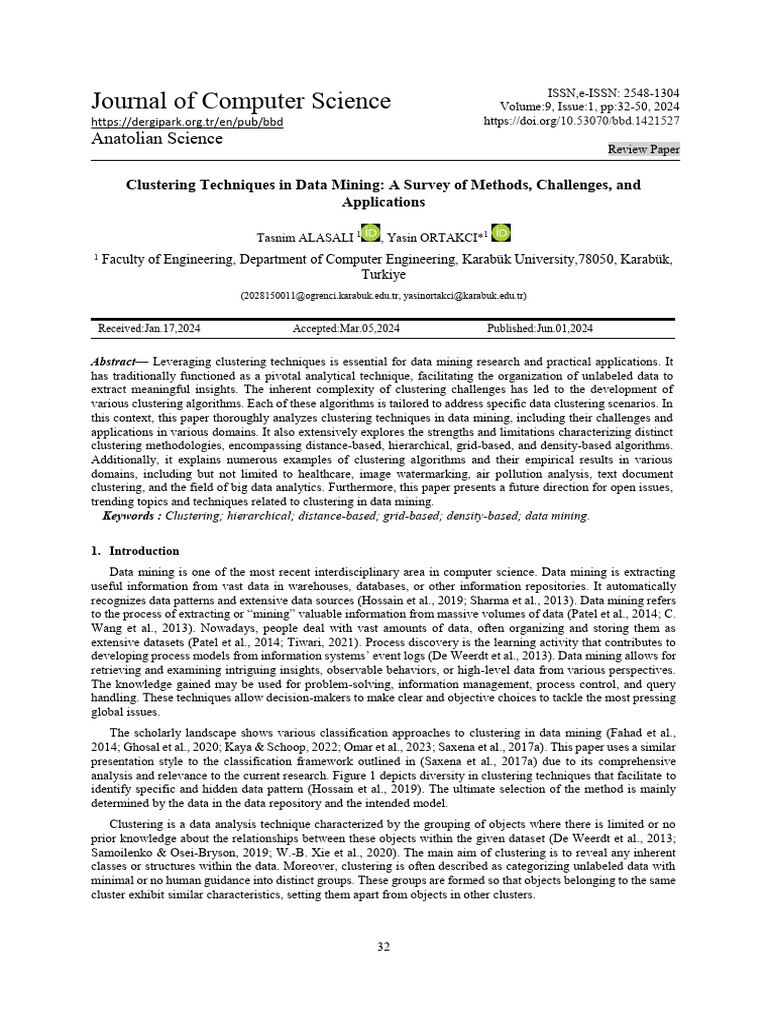 Clustering Techniques in Data Mining | PDF | Cluster Analysis | Data