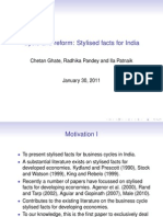 Cycle and Reform: Stylised Facts For India: Chetan Ghate, Radhika Pandey and Ila Patnaik