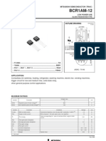 MITSUBISHI SEMICONDUCTOR TRIAC BCR1AM-12 LOW POWER GLASS PASSIVATION TYPE