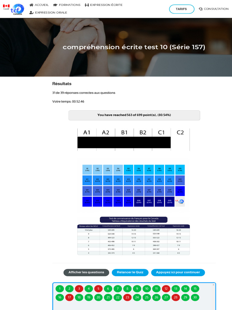 Compréhension écrite TCF Canada Test 10 | PDF
