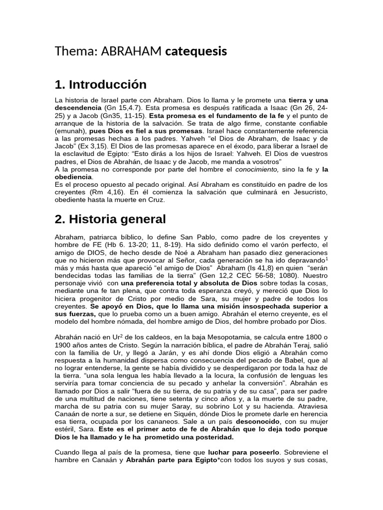Abraham: Padre de la Fe y Promesas | PDF | Abrahán | Sarah