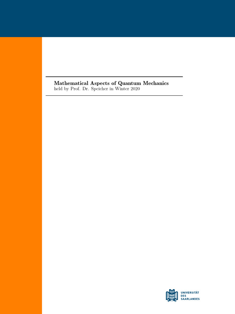 Mathematical Aspects CCR | PDF | Operator (Mathematics) | Hilbert Space
