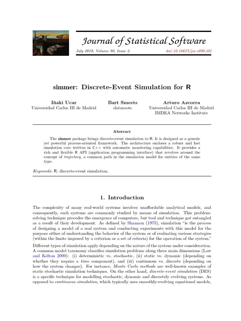 Discrete-Event Simulation in R with simmer | PDF | C++ | Parameter ...