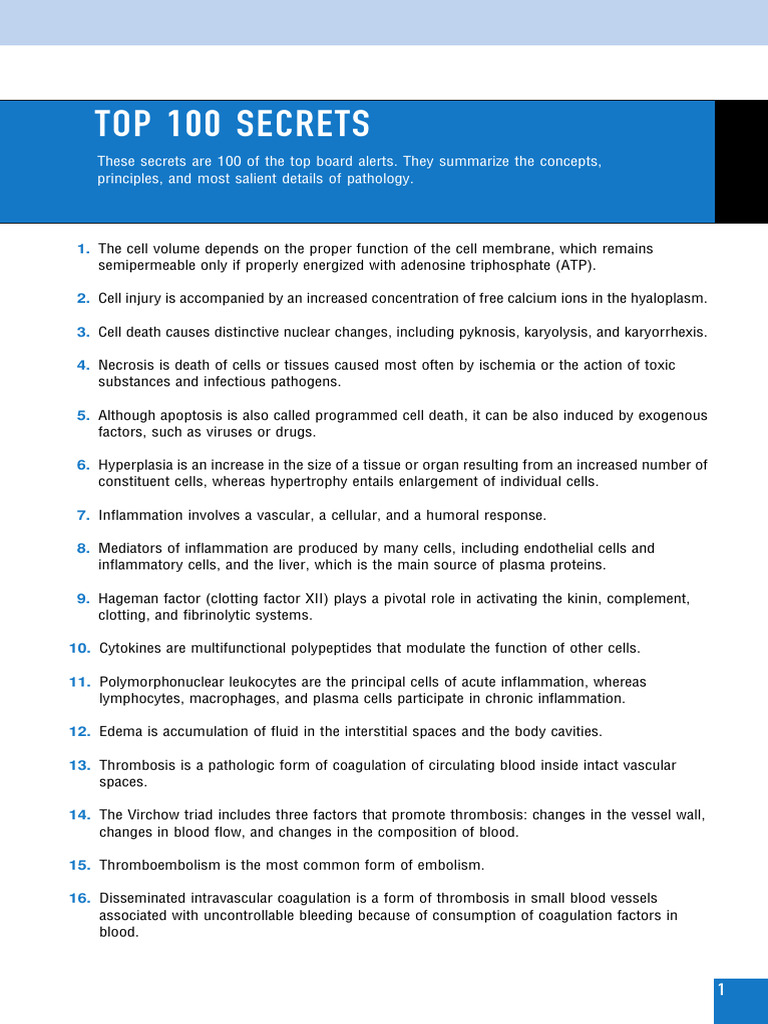 Key Concepts in Pathology Explained | PDF | Respiratory Diseases ...