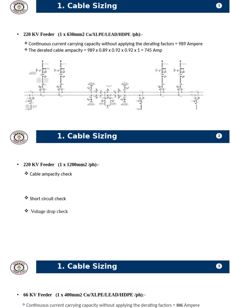 Cable Sizing | PDF