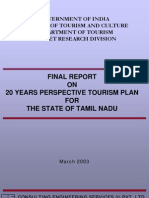 Final Report ON 20 Years Perspective Tourism Plan FOR The State of Tamil Nadu