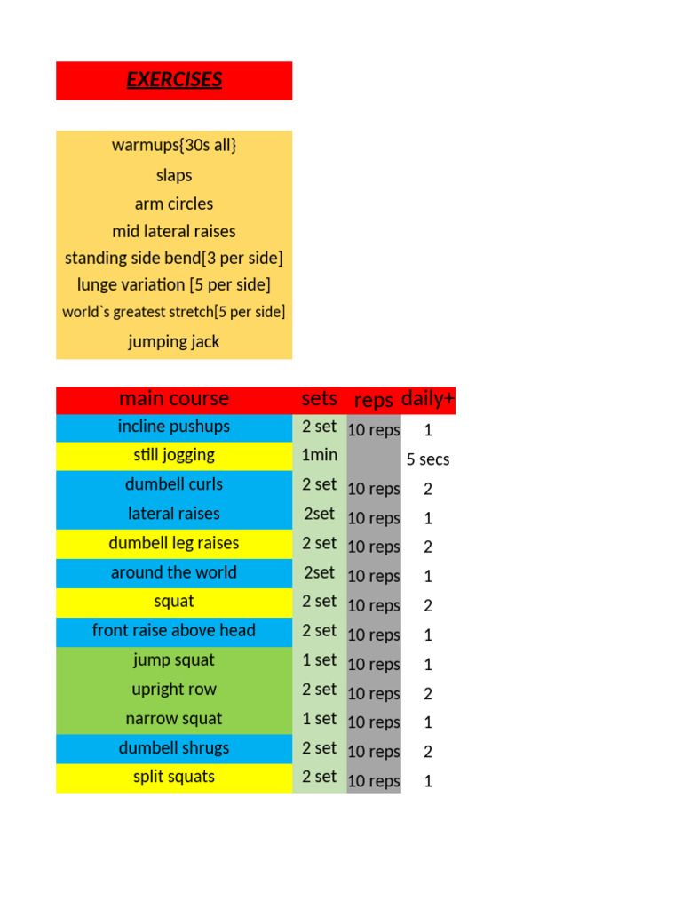 Bodyweight Workout Program PDF | PDF