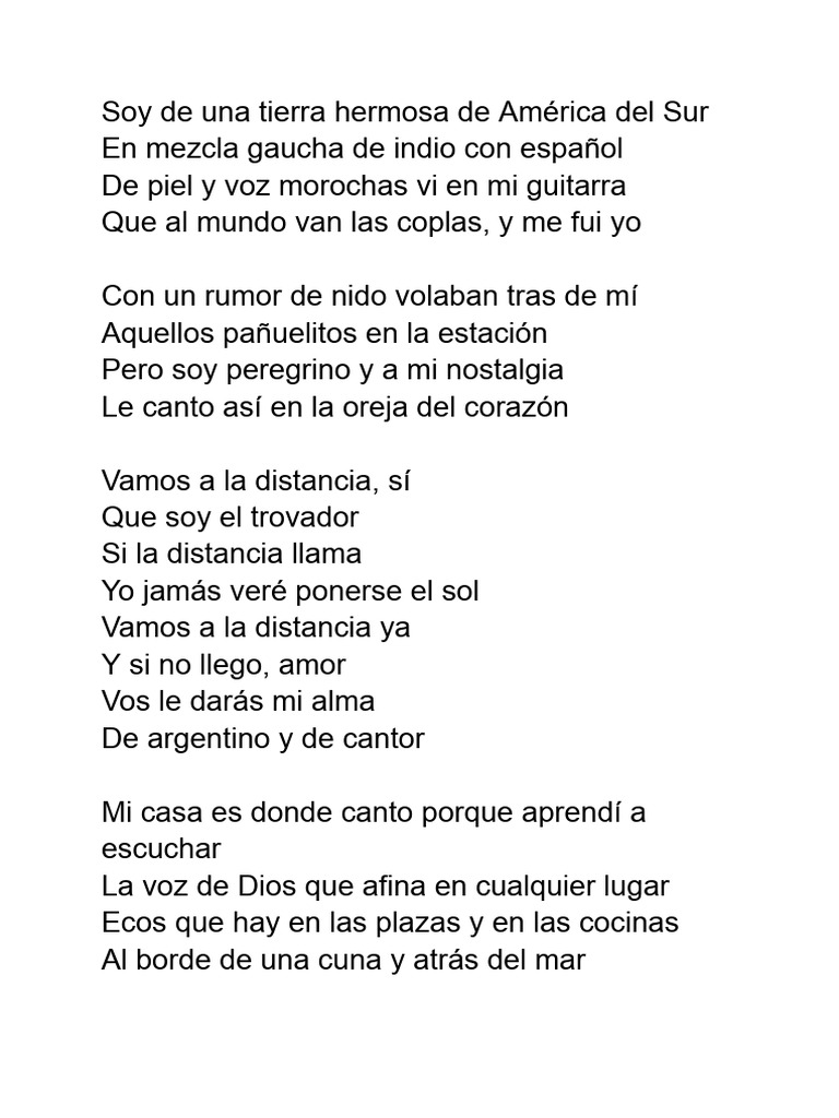 Letras de Tango: Nostalgia y Amor | PDF | Individual