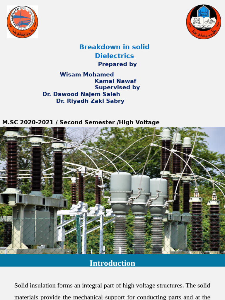 Thermal Breakdown in Solid Dielectrics | PDF | Electrical Breakdown ...