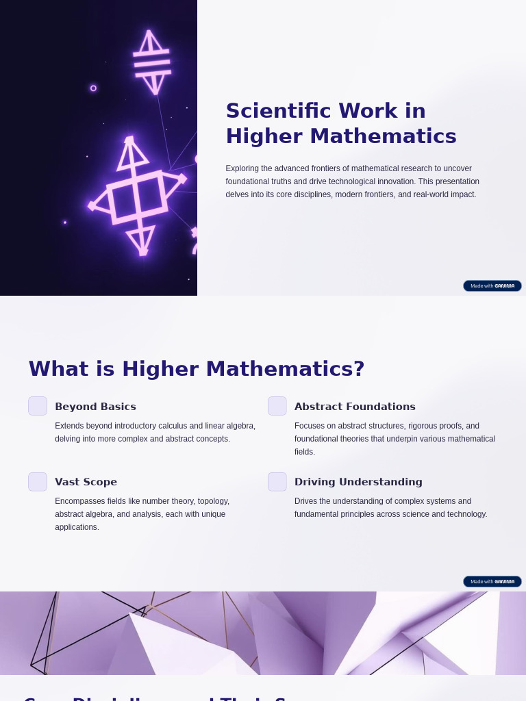 Advancing Higher Mathematics Research | PDF | Teaching Mathematics ...