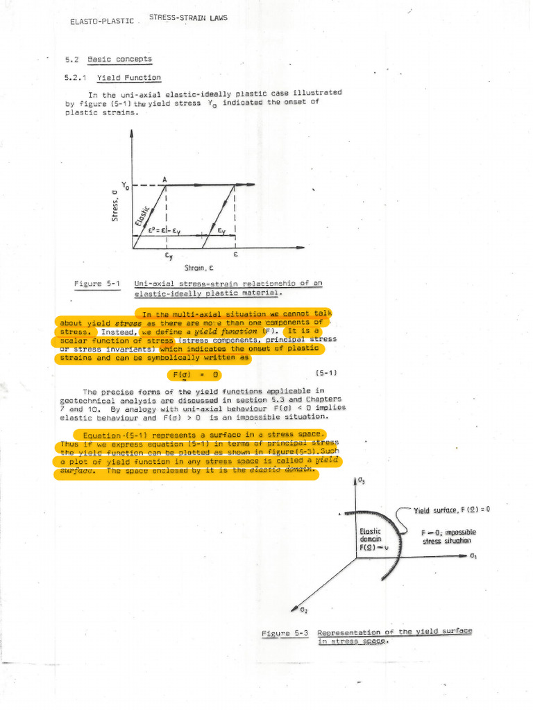 P3 - Elasto Plastic Stress Strain Laws (2021) | PDF