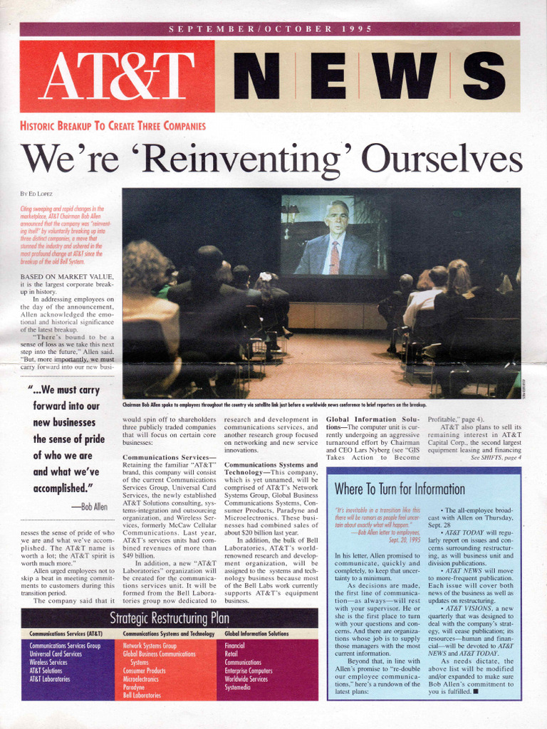 AT&T NEWS September/October 1995 | PDF