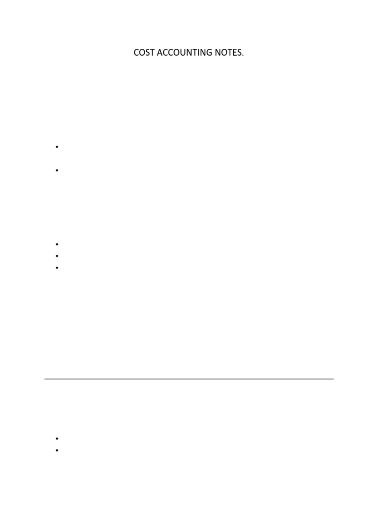 CHPTR 2 COST ACCOUNTING NOTES | PDF | Inventory | Cost
