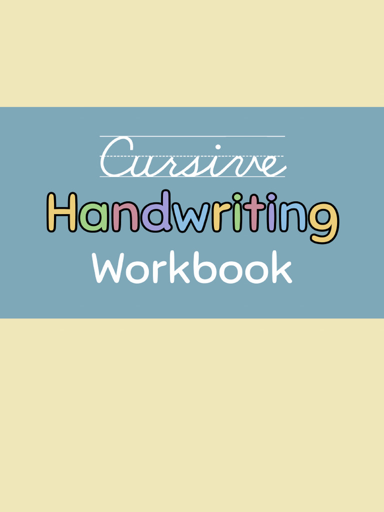 Cursive Handwriting Practice Workbook | PDF