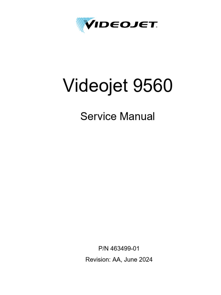 Videojet 9560 Service Manual AA | PDF | Electromagnetic Interference ...