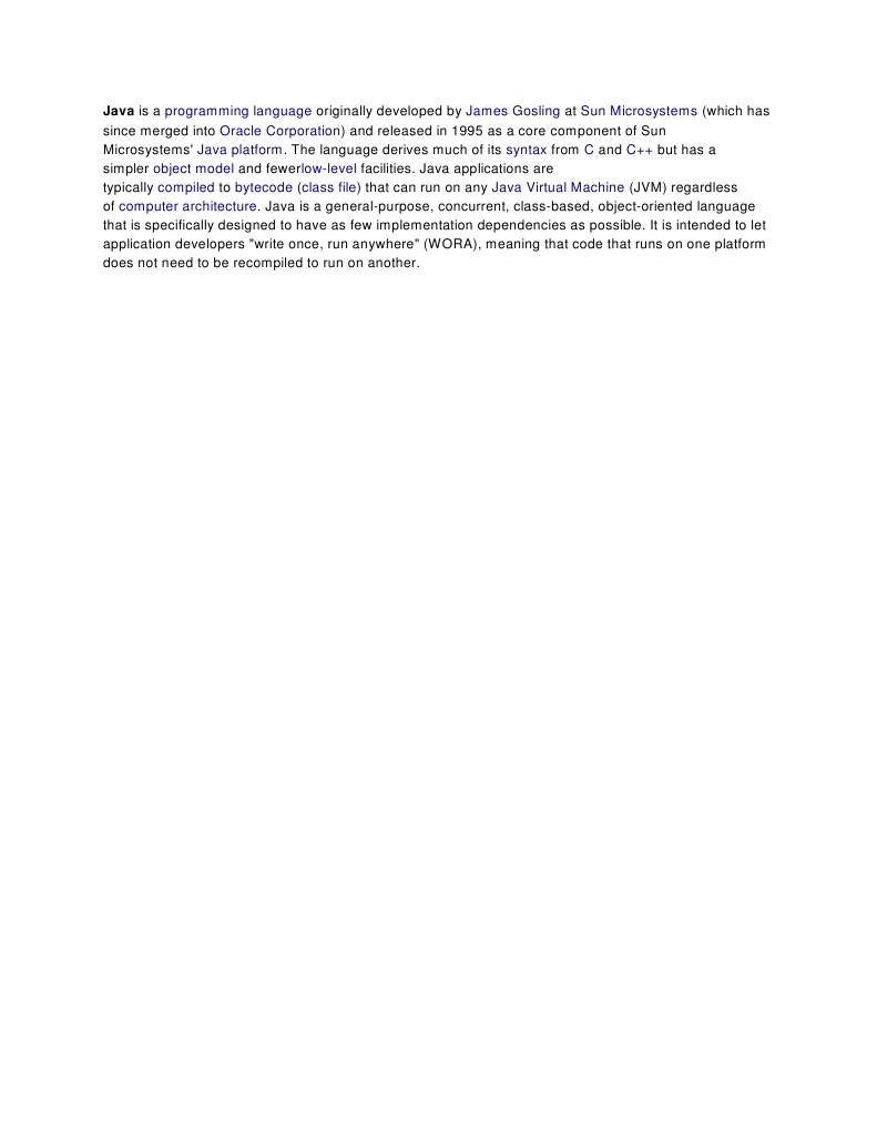 Overview of Java Programming Language | PDF