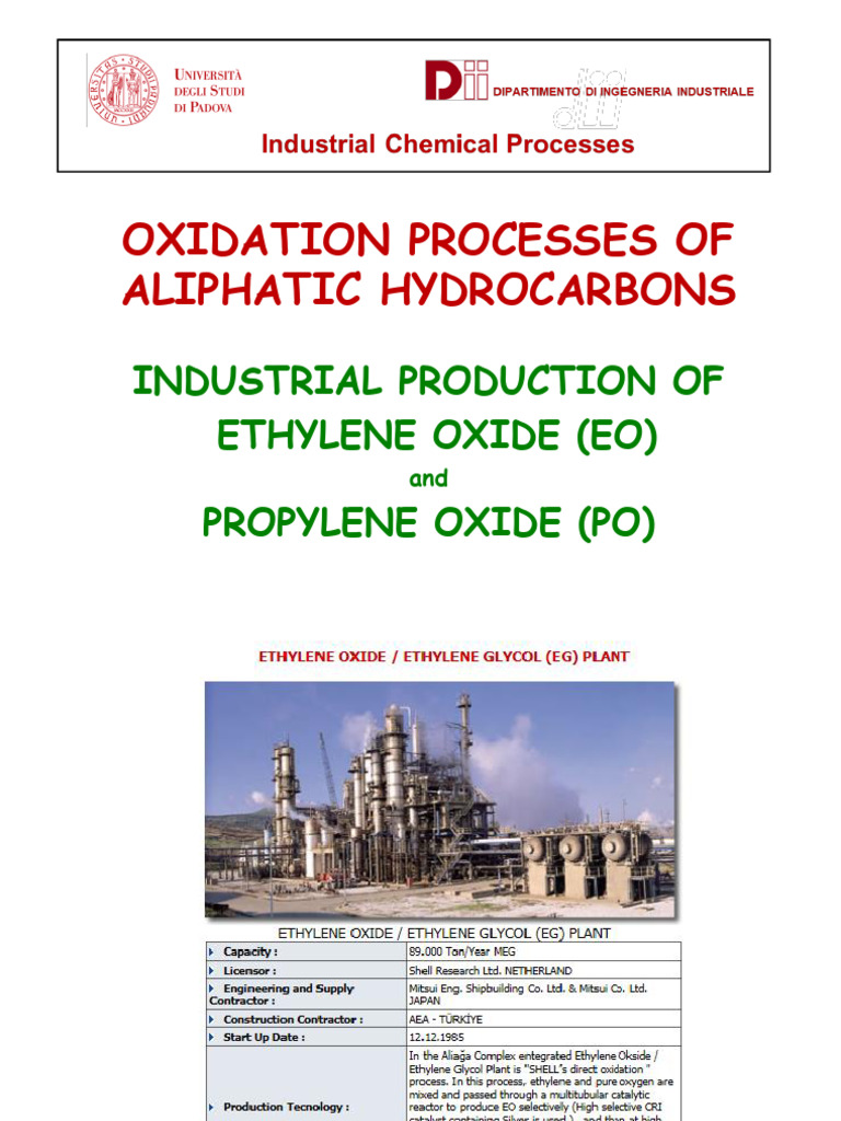 Chapter 10 - OX Alifatics-EO EG PO 2024 | PDF | Catalysis | Ethylene