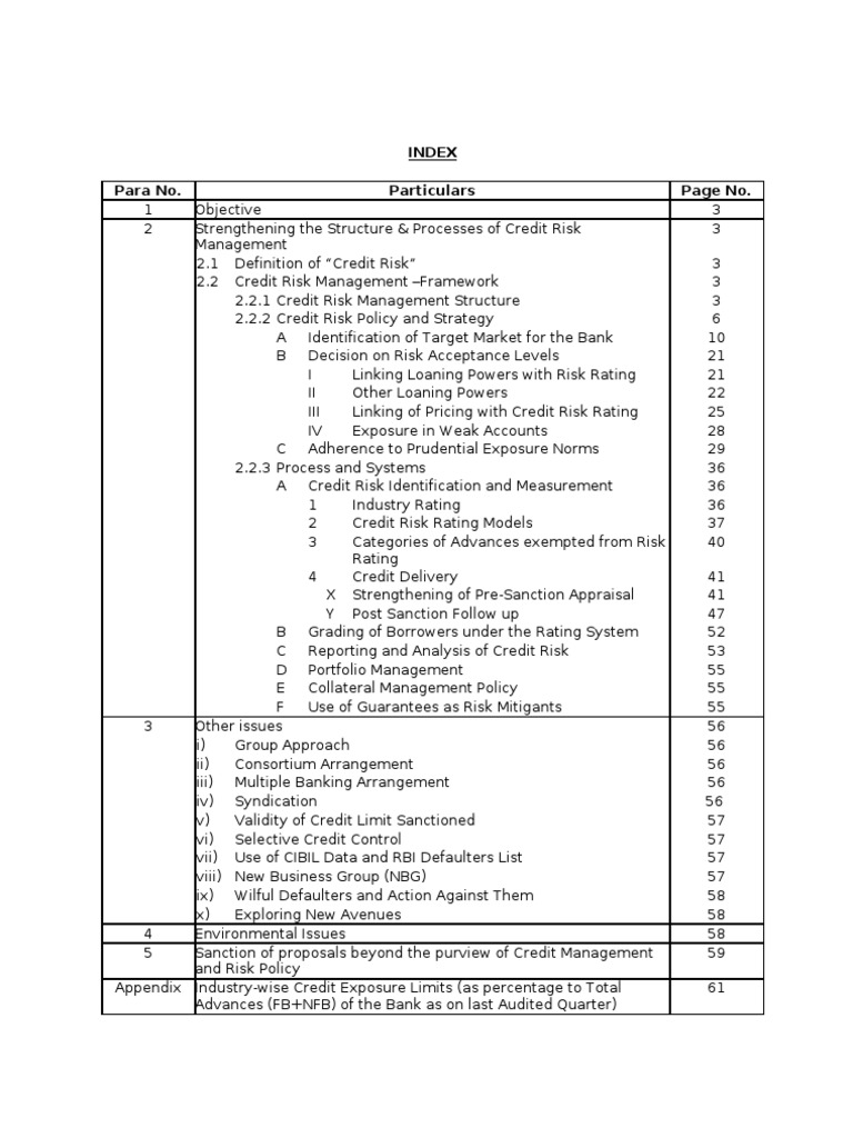 Credit Risk Management Framework Guide | PDF | Credit (Finance ...