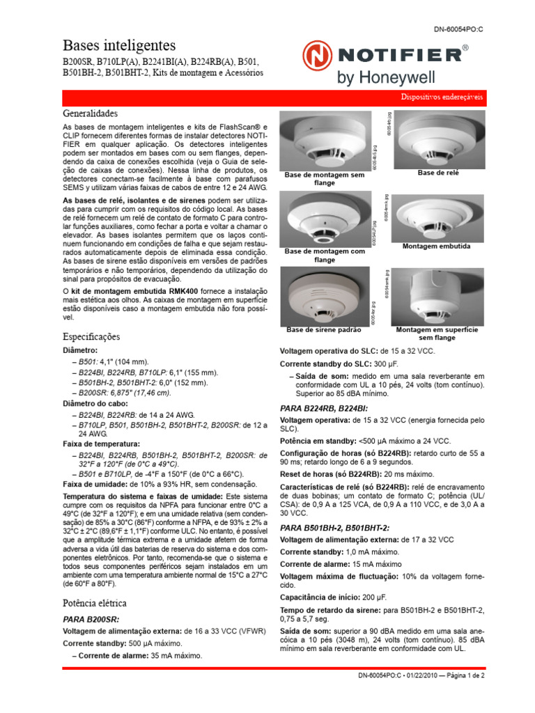 Bases Inteligentes B501 e Acessórios | PDF | Relé | Engenharia Elétrica