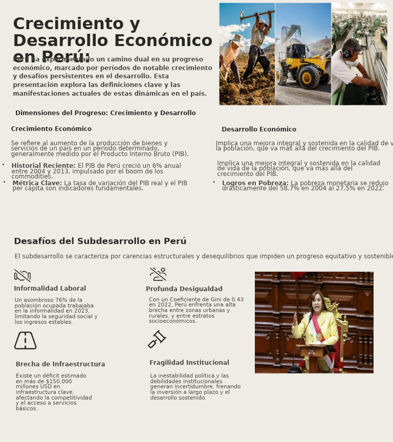Crecimiento y Desarrollo Economico en Peru Ec | PDF
