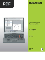 iTNC 530: Operating Instructions Programming Station