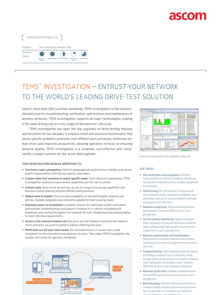 Tems Investigation 14.0 Datasheet | PDF | Product Lifecycle | Mobile ...