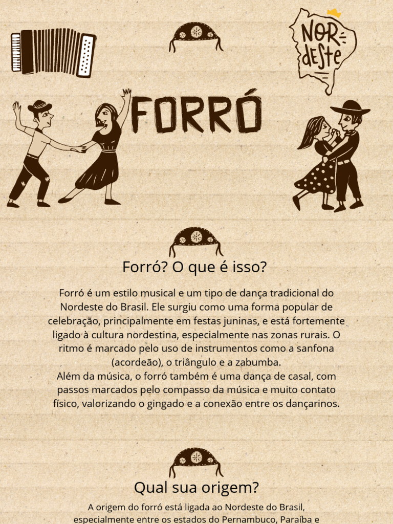 Forró É Um Estilo Musical e Um Tipo de Dança Tradicional Do Nordeste Do ...