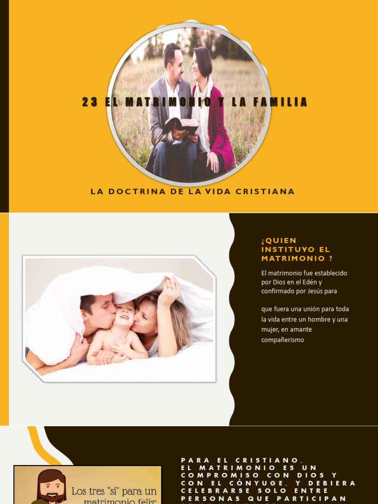 Matrimonio y familia en la fe cristiana | PDF