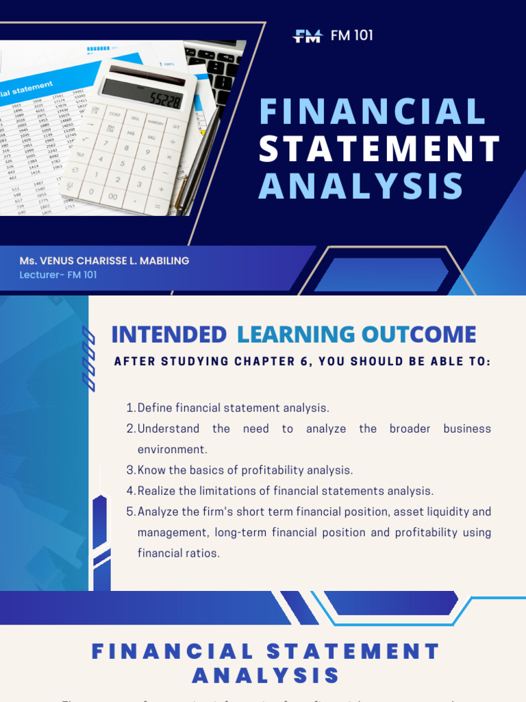 Financial Statement Analysis Overview | PDF | Equity (Finance ...