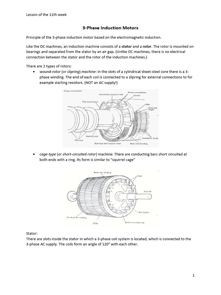 3 Phase Induction Motor Working Principle | PDF | Electric Motor ...
