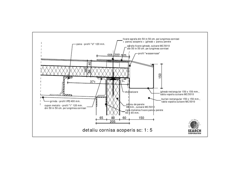 Acoperis - Detaliu Cornisa | PDF