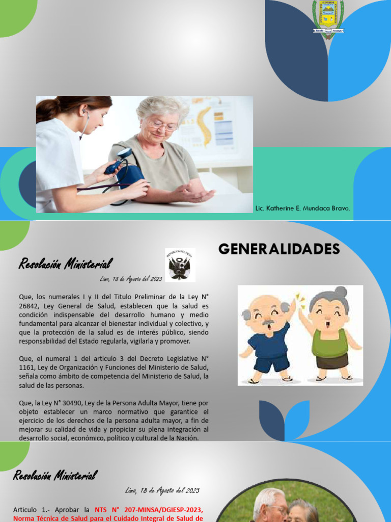 Cuidado Integral del Adulto Mayor | PDF | Vejez | Ciencias del ...