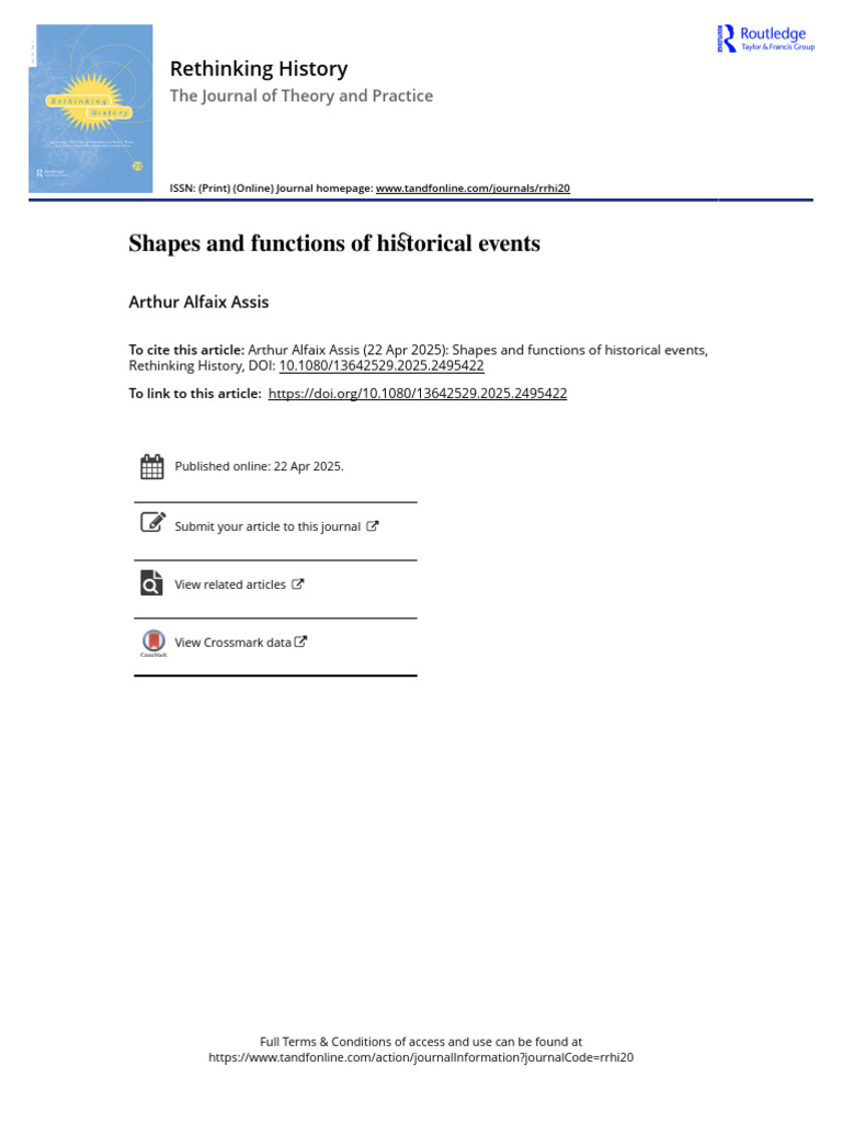 Functions of Historical Events | PDF | Causality | Historiography