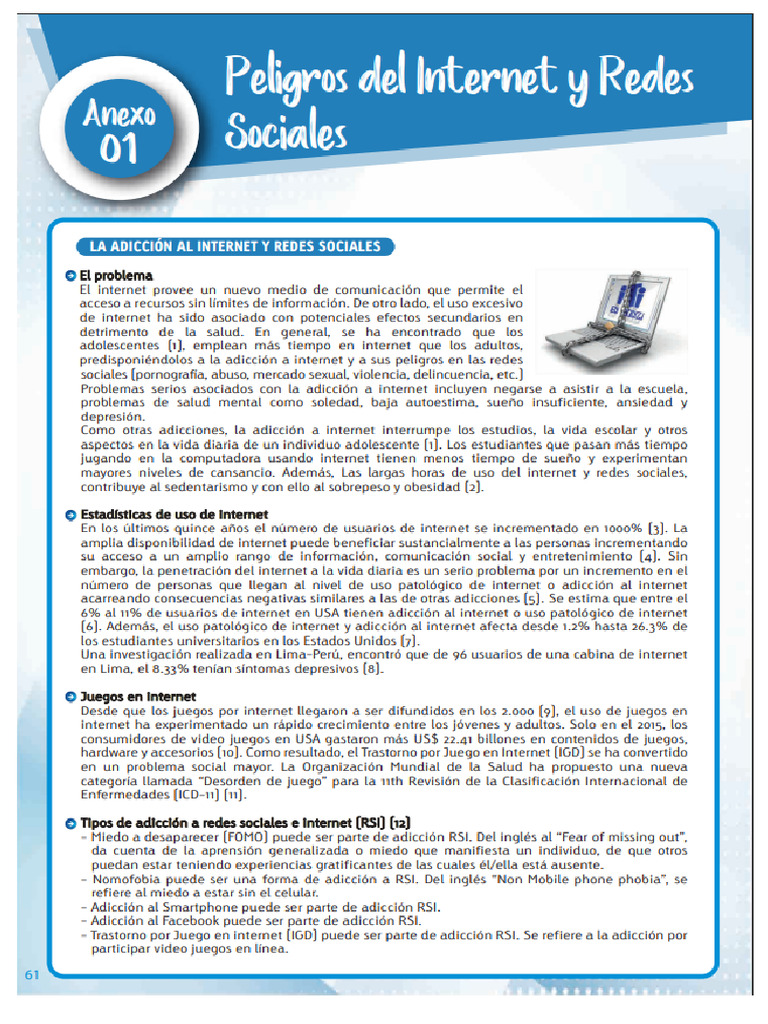 Peligro Del Internet y Redes Sociales | PDF