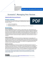 B4EE Scenario 7 - Managing Peer Review