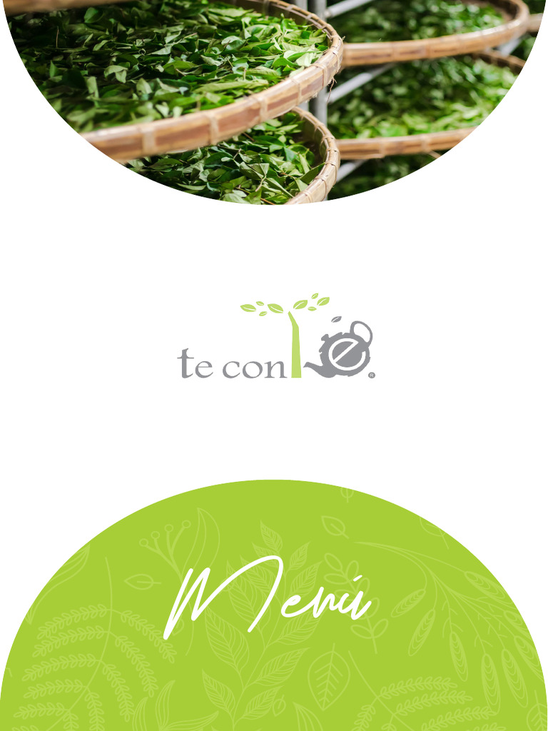 Menú de Té y Comidas Saludables | PDF | Té | Chocolate