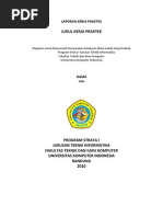 Contoh Laporan Kerja Praktek