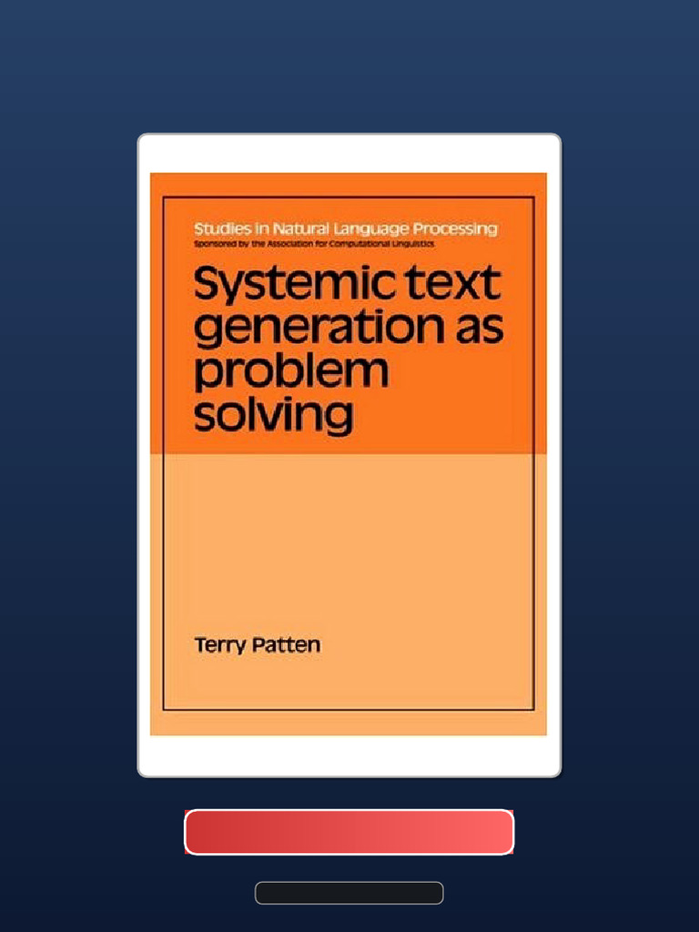 Systemic Text Generation As Problem Solving Official Test Bank | PDF ...