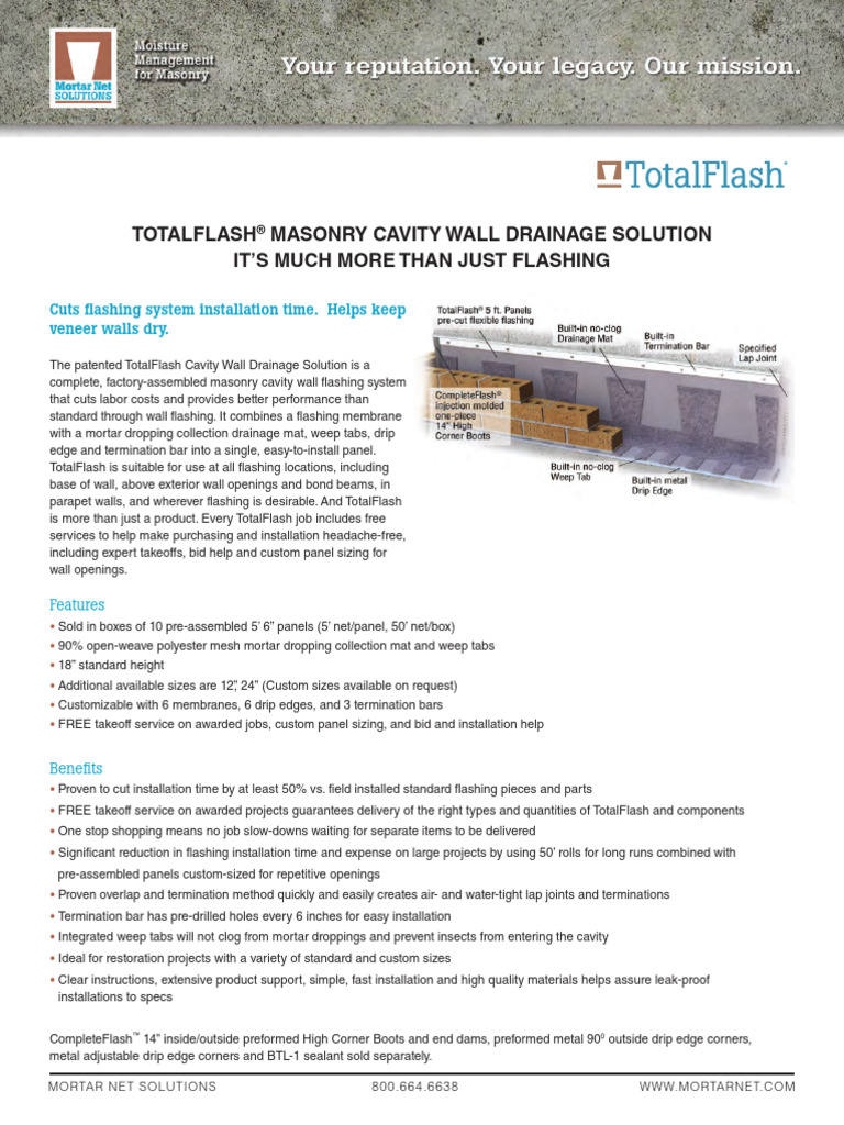 Totalflash Panel Product Overview | PDF | Masonry | Civil Engineering