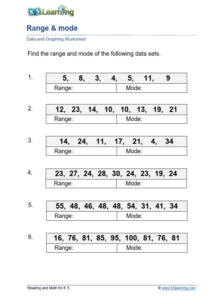 Grade 5 Range Mode A | PDF
