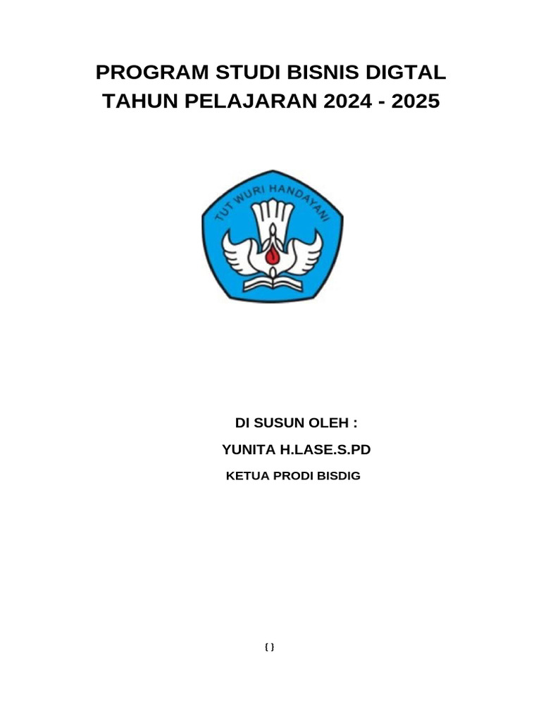 Rencana Program Studi Bisnis Digital 2024 | PDF