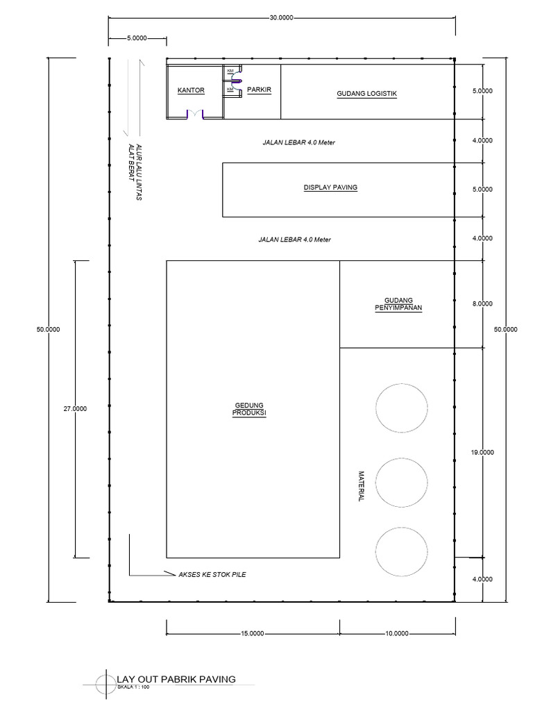 Layout Plan for Paving Block Factory | PDF