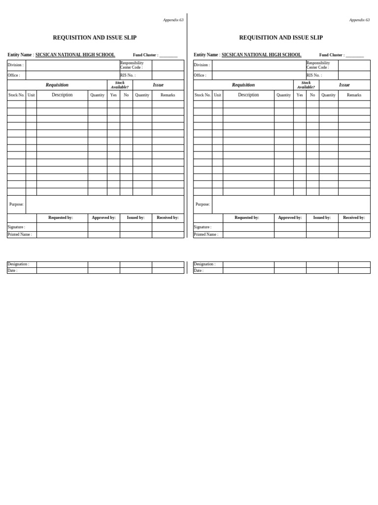 RIS for School Supplies Management | PDF