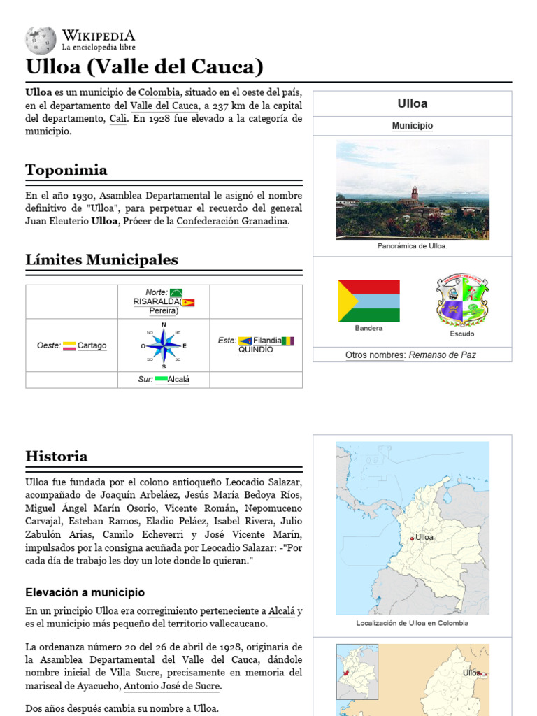 Ulloa Valle | PDF