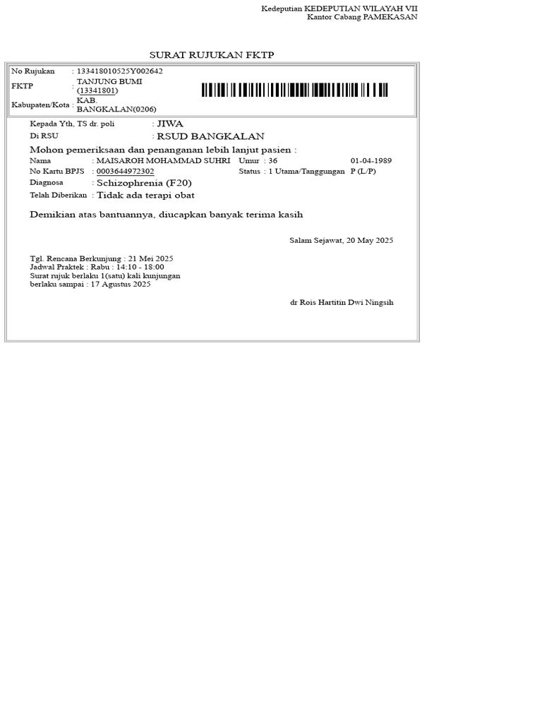Data Rujukan BPJS 2 | PDF