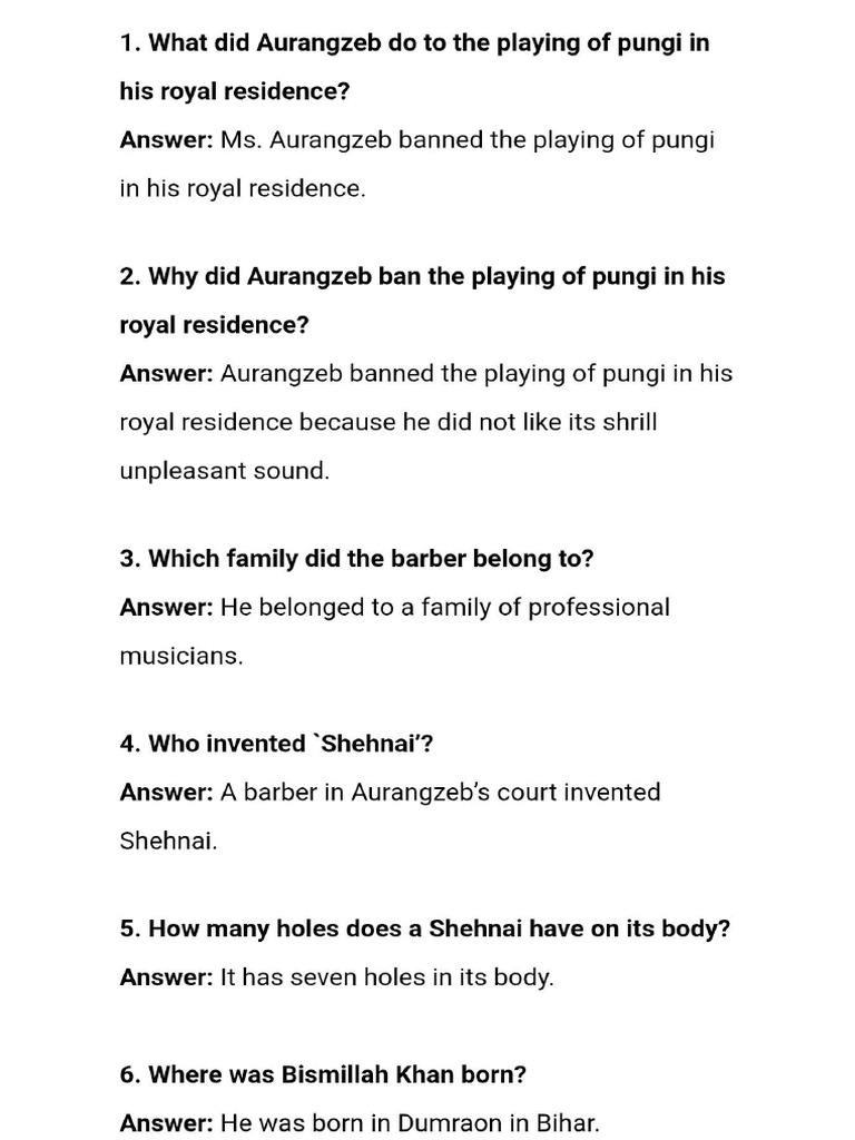 Extra Questions & Answerse | PDF