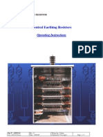 Neutral Earthing Resistor Operating Instructions