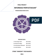 Perancangan Basis Data - Sistem Informasi Perpustakaan dengan Visual Basic 2010