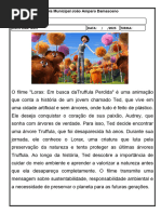 Atividades e Resumo do Filme Lorax | PDF | Casa e Jardim